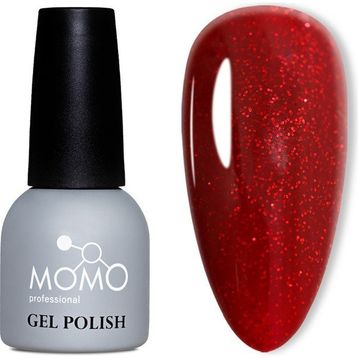 Momo Professional S001 Simli Koyu Kırmızı 14 ml Kalıcı Oje