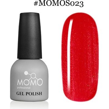 Momo S023 Işıltılı Klasik Kırmızı 14 ml Kalıcı Oje