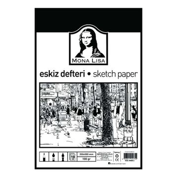 Monalisa 25x35 100 gr 10 Yaprak Eskiz Kağıdı