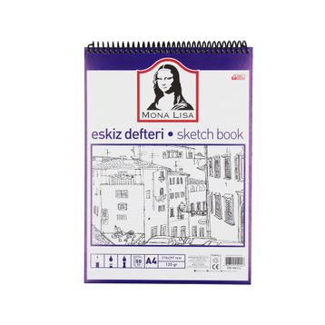 Monalisa A4 120 gr 50 Yaprak Telli Eskiz Defteri