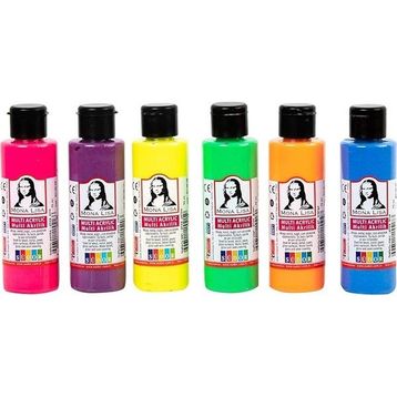 Monalisa Multi 6x70 ml Akrilik Fosforlu Set
