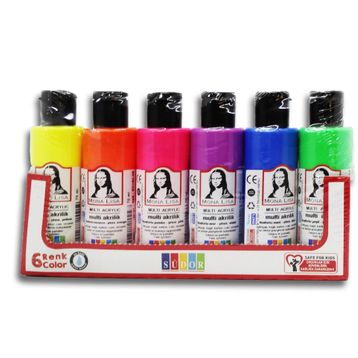 Monalisa SD1006F 6x70 ML Multi Fosforlu Akrilik Boya