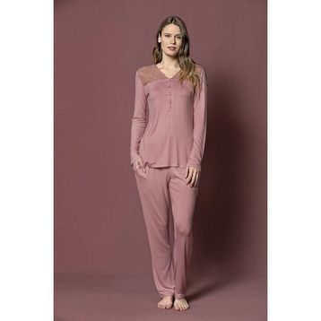 Monamise 19215 Pembe Kadın Pijama Takımı