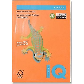 Mondi IQ A4 Renkli 80 gr Fosforlu Turuncu Fotokopi Kağıdı