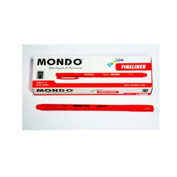 Mondo Softliner Rainbow Kırmızı Keçeli Kalem