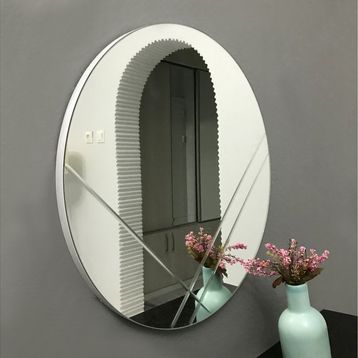 Mone Ayna Dekoratif Modern Desen Yuvarlak Ayna