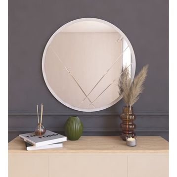 Mone Ayna Dekoratif Modern Desen Yuvarlak Ayna