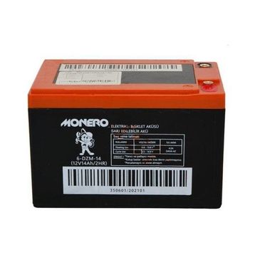 Monero 12V-14 Amper Antrasit E-Bıke Akü