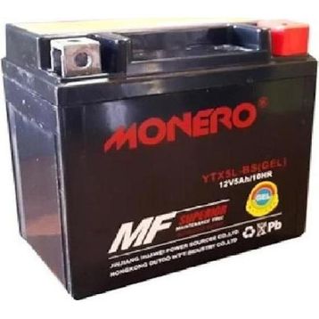 Monero YTX5L-BS 12 V 5 Ah 2005-2015 Kymco Agility 50 Akü