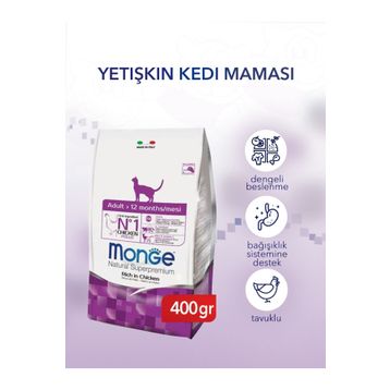Monge Cat Daily Line Tavuklu 400 gr Yetişkin Kedi Maması