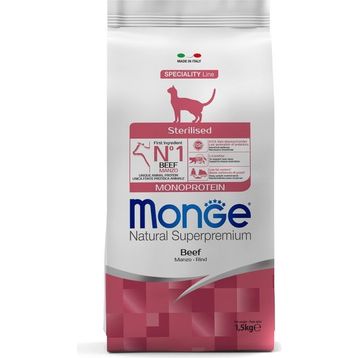 Monge Cat Speciality Line Monoprotein Sterilised Sığır Etli 1.5 kg Kısırlaştırılmış Kedi Maması