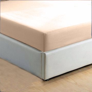 Monohome %100 Pamuklu Ranforce Fitted Kahve Lastikli Tek Kişilik Çarşaf
