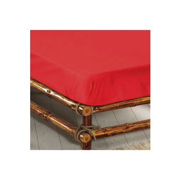 Monohome %100 Pamuklu Ranforce Fitted Kırmızı 180x200 cm Lastikli Çift Kişilik Çarşaf