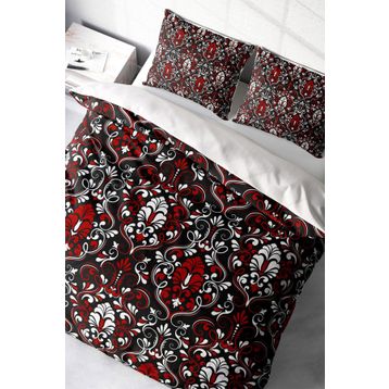 Monohome 200x220 cm Damask Klasik Renkli Çift Kişilik Nevresim Takımı