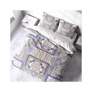 Monohome 37086 Patchwork 3D Pamuk Saten Çift Kişilik Nevresim Takımı