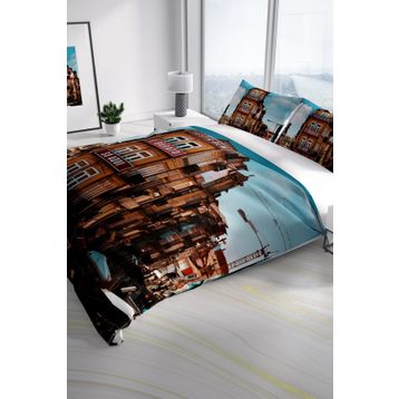 Monohome Apartment Modern Renkli Çift Kişilik 200x220 cm Nevresim Takımı