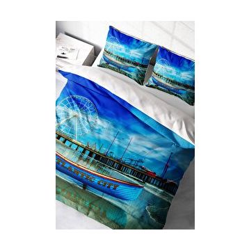 Monohome Atalanta City Modern Renkli Çift Kişilik 200x220 cm Nevresim Takımı