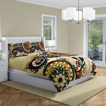 Monohome Authentic Klasik Renkli Çift Kişilik 200x220 cm Nevresim Takımı