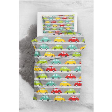 Monohome Baby Car 3d Pamuk Saten Bebek Nevresim Takımı