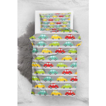 Monohome Baby Car 3d Pamuk Saten Bebek Nevresim Takımı
