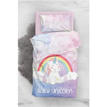 Monohome Baby Unicorn 3d Saten Pamuk Bebek Nevresim Takımı
