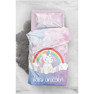 Monohome Baby Unicorn 3d Saten Pamuk Bebek Nevresim Takımı