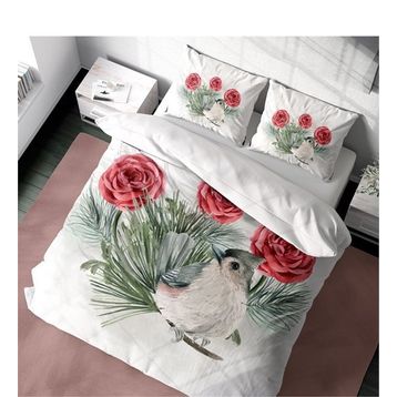 Monohome Big Birdy 3D Pamuk Saten Çift Kişilik 200x220 cm Nevresim Takımı