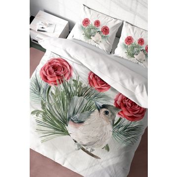 Monohome Big Birdy 3D Pamuk Saten Çift Kişilik 200x220 cm Nevresim Takımı