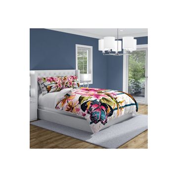 Monohome Bird Butterfly Naturel King Size Çift Kişilik Nevresim Takımı