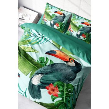 Monohome Birdie 3D Pamuk Saten Renkli Çift Kişilik 200x220 cm Nevresim Takımı
