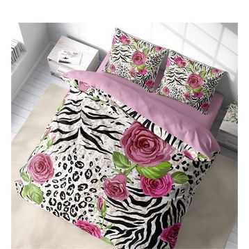 Monohome Black Blob 3D Pamuk Saten Renkli Çift Kişilik 200x220 cm Nevresim Takımı