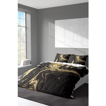 Monohome Black Design 3D Pamuk Saten Çift Kişilik 200x220 cm Nevresim Takımı