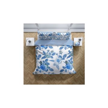 Monohome Blue Rose Freshness Naturel Renkli Çift Kişilik 200x220 cm Nevresim Takımı