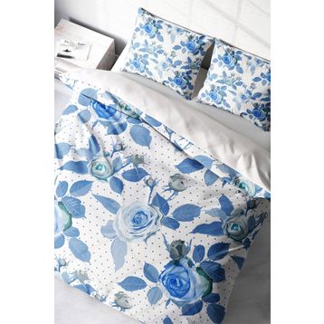 Monohome Blue Rose Freshness Naturel Renkli Çift Kişilik 200x220 cm Nevresim Takımı