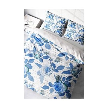 Monohome Blue Rose Freshness Naturel Renkli Çift Kişilik 200x220 cm Nevresim Takımı