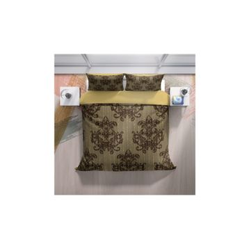 Monohome Brown Harmony Klasik Renkli Çift Kişilik 200x220 cm Nevresim Takımı