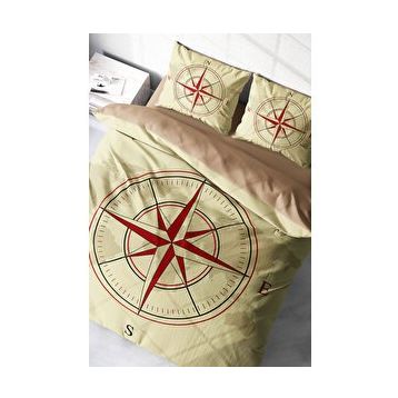 Monohome Compass Klasik Renkli Çift Kişilik 200x220 cm Nevresim Takımı