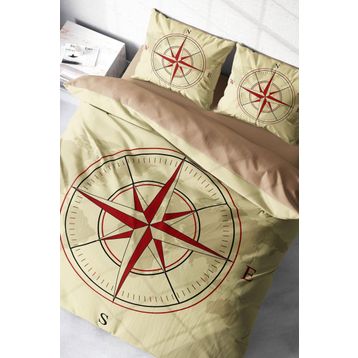 Monohome Compass Klasik Renkli Çift Kişilik 200x220 cm Nevresim Takımı