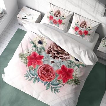 Monohome Cone 3D Pamuk Saten Çift Kişilik 200x220 cm Nevresim Takımı