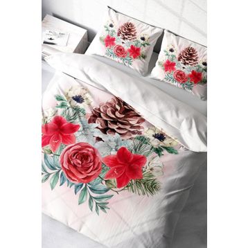Monohome Cone 3D Pamuk Saten Çift Kişilik 200x220 cm Nevresim Takımı