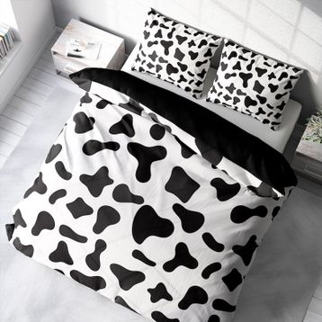 Monohome Cow 3D Pamuk Saten Çift Kişilik Nevresim Takımı