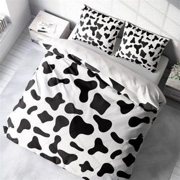 Monohome Cow 3D Pamuk Saten Çift Kişilik Nevresim Takımı