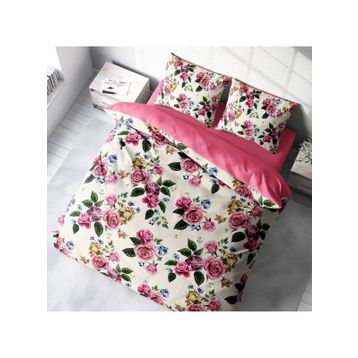 Monohome Dance of Roses Naturel Renkli Çift Kişilik 200x220 cm Nevresim Takımı