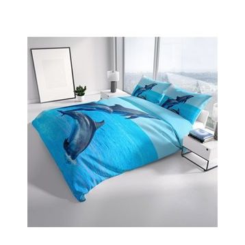 Monohome Dolphin 3 3D Pamuk Saten Çift Kişilik 200x220 cm Nevresim Takımı