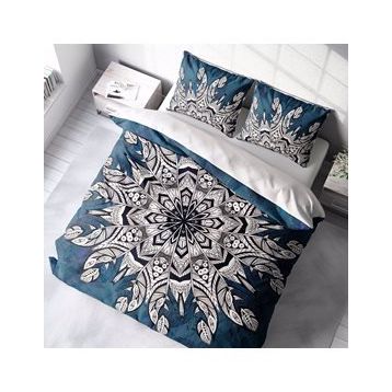 Monohome Ethnic Mandala 3 3d Pamuk Saten Çift Kişilik Nevresim Takımı