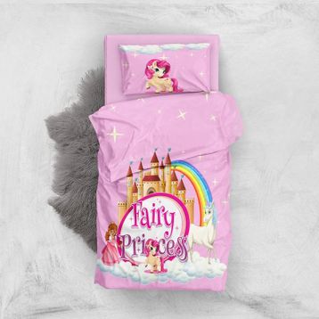 Monohome Fairy Princes 3D Pamuk Saten Bebek Nevresim Takımı