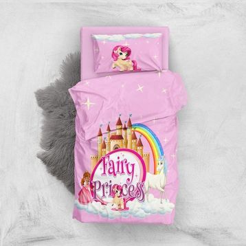Monohome Fairy Princes 3D Pamuk Saten Bebek Nevresim Takımı