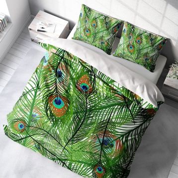 Monohome Feathers 3D Pamuk Saten Çift Kişilik 200x220 cm Nevresim Takımı