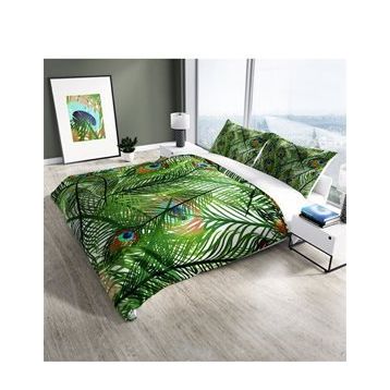 Monohome Feathers 3D Pamuk Saten Çift Kişilik 200x220 cm Nevresim Takımı
