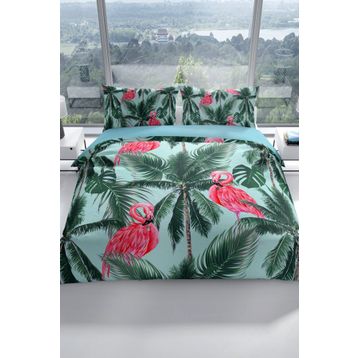 Monohome Flamingo II 3D Pamuk Saten Çift Kişilik 200x220 cm Nevresim Takımı